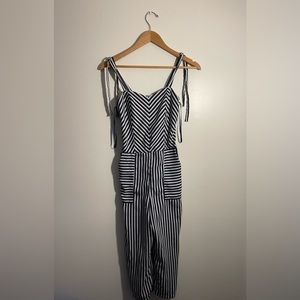 Monteau Spaghetti Strap Crop Jumpsuit, Size XS